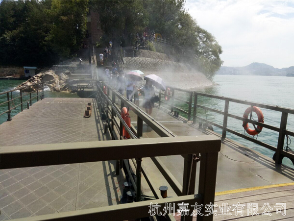 千岛湖喷雾降温造案例2