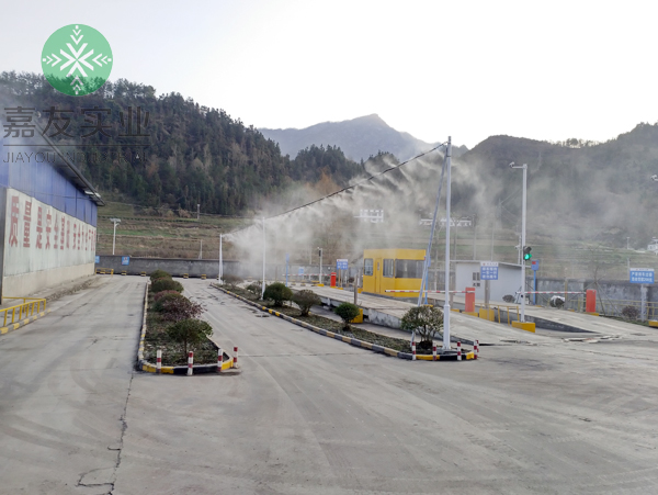陕西金龙水泥有限公司安装水泥厂喷雾除尘系统案例