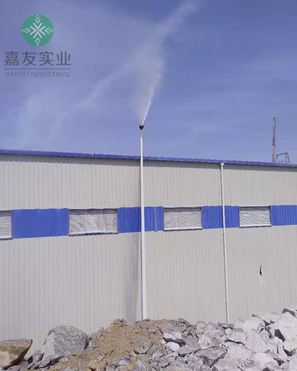 ：上海鹏砂实业有限公司漳州分公司安装旋转雾桩降尘系统案例