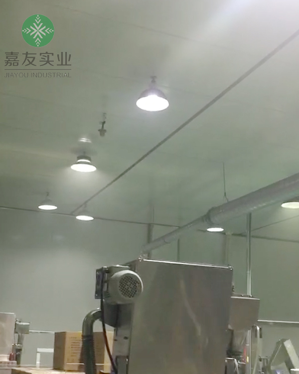 杭州嘉友为联余精密机械有限公司生产车间安装干雾加湿器