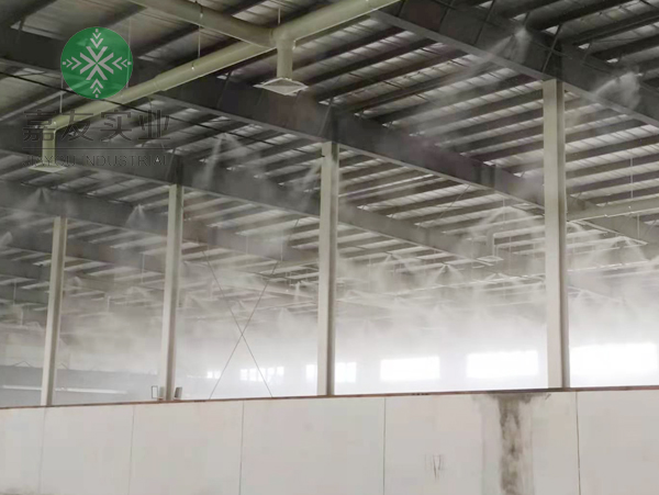中科博联有机固废资源再生储料棚喷雾降尘除臭6