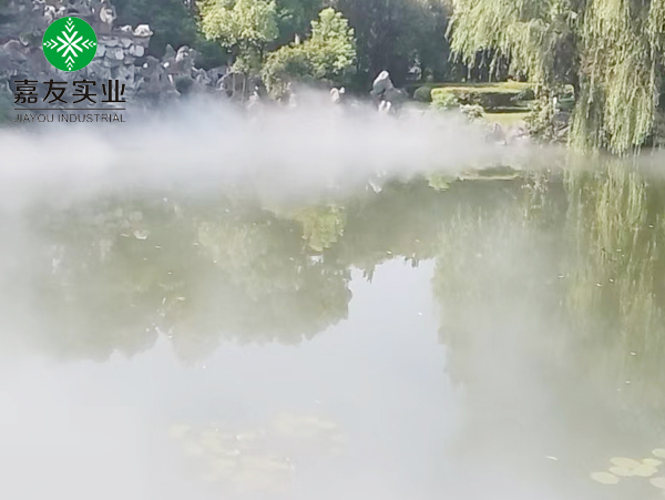 公园喷雾造景案例|杭州嘉友雾森系统打造公园自然生态美学景观