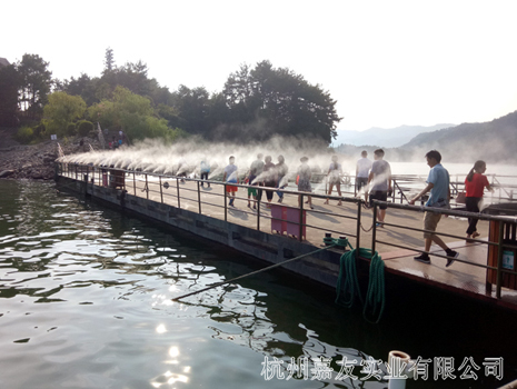 千岛湖喷雾降温造景案例