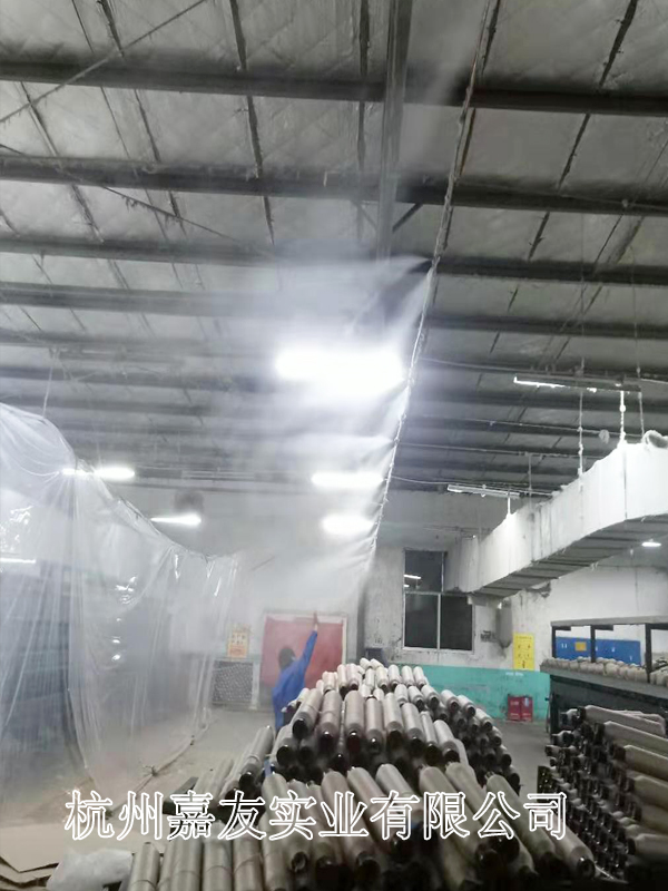 湖南东信棉业使用“雾王”高压微雾加湿系统