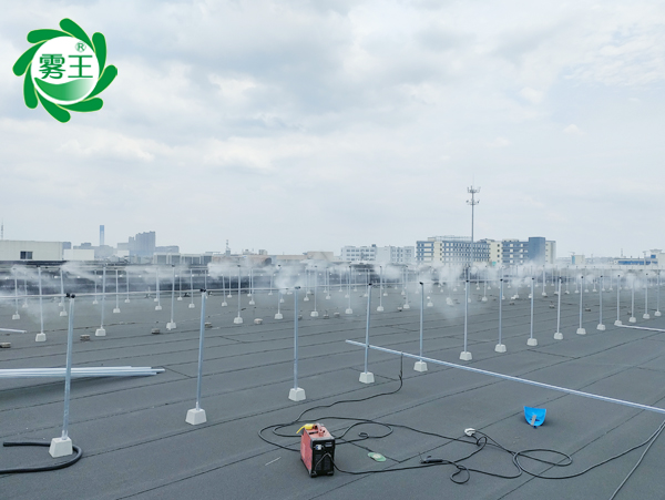 久保田机械厂房屋顶空间喷雾加湿系统 (2)